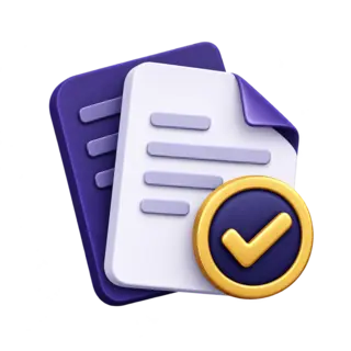 Ícone de documentos acadêmicos aprovados