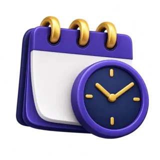 Ícone de calendário e relógio